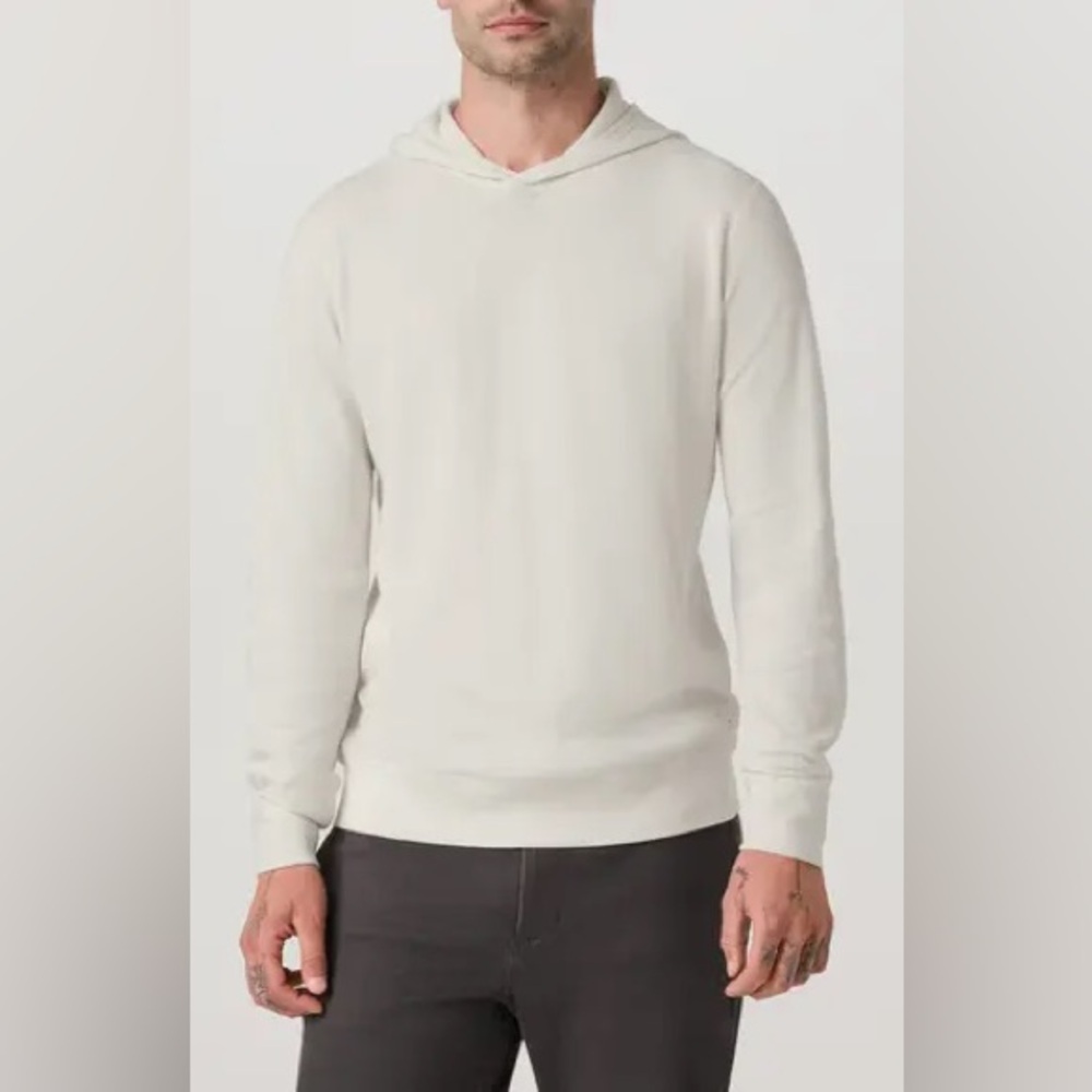 Vuori Men’s Waffle Hoodie in Marshmallow Size Large - Picture 11 of 11